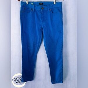 J. Crew Womens Jeans Blue pants Size 30 Bright Blue J. Crew